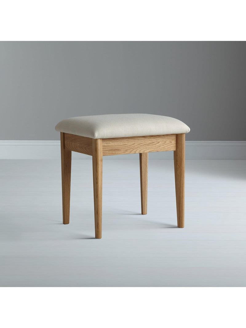 John Lewis Essence dressing table stool in oak - British product