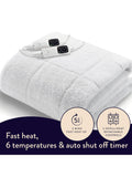 Dreamland sherpa electric underblanket white full bed size - British product