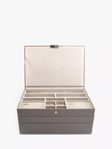 John Lewis Stackers Supersize Jewellery Box, Mink- Buy online at McGrocer