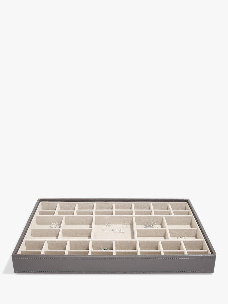 Stackers supersize jewellery box mink with compartments, UK version