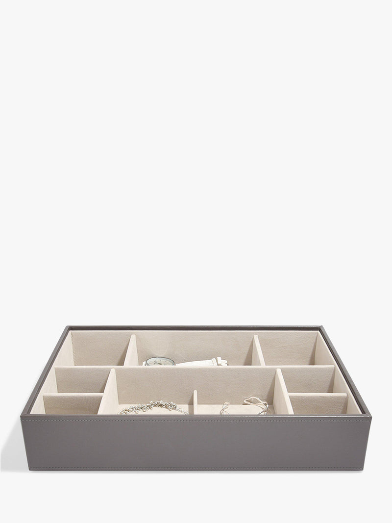 Stackers supersize jewellery box mink with compartments, UK version