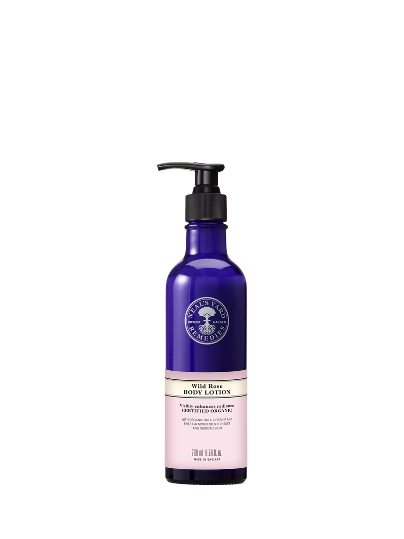 Neal's Yard Remedies Wild Rose body lotion 200ml, imported from the UK