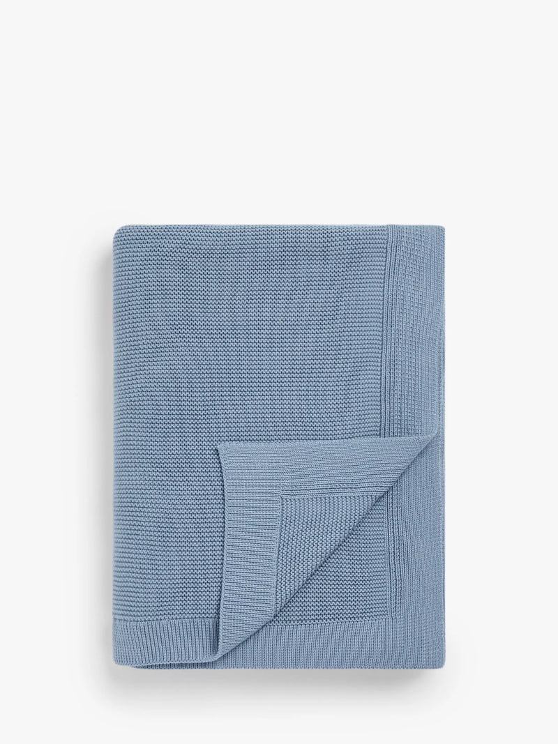 John Lewis rye plain knit throw, UK version