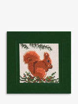 John Lewis Textile Heritage Red Squirrel Counted Cross Stitch Card Kit- Buy online at McGrocer