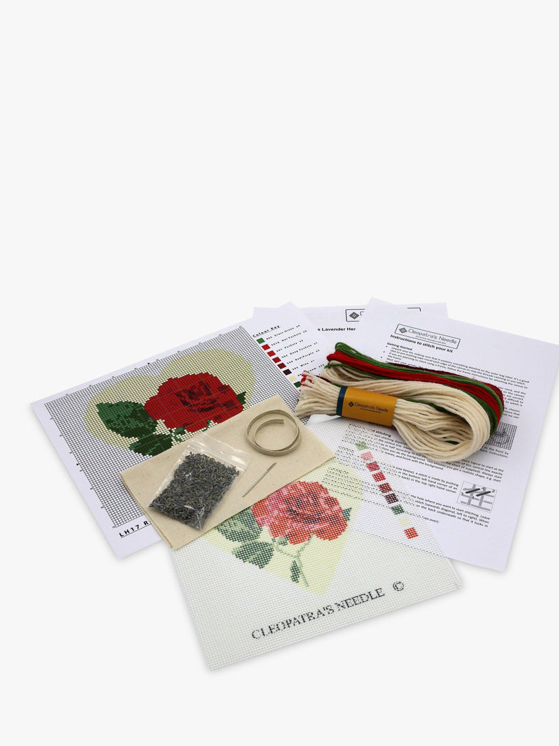 Cleopatra's Needle lavender rose tapestry kit - British product