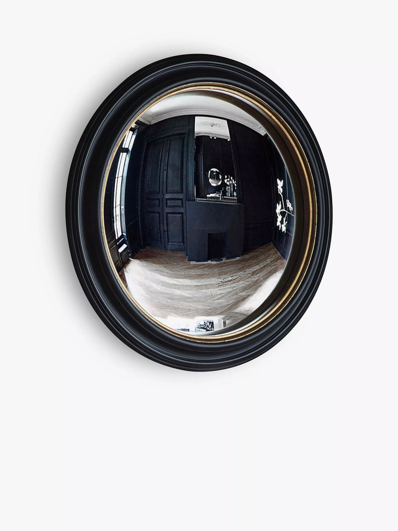Gallery Direct Rockbourne round mirror 63cm black - British product