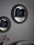 Gallery Direct Rockbourne round mirror 63cm black - British product