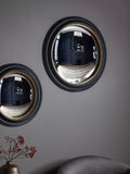 Gallery Direct Rockbourne round mirror 63cm black - British product