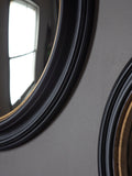 Gallery Direct Rockbourne round mirror 63cm black - British product