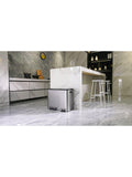 EKO Ecocasa 3 Section Recycling Bin, Stainless Steel, 3x 15L
