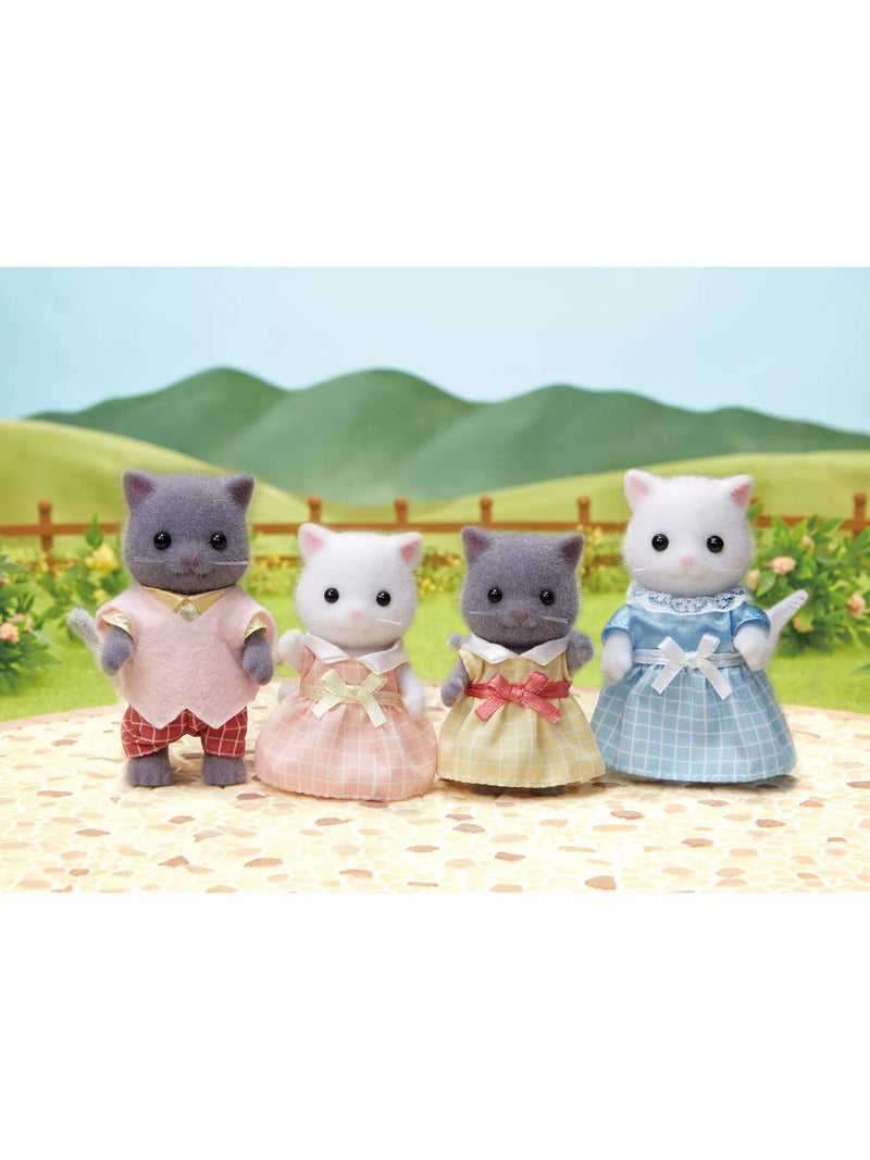 Sylvanian Families Persian Cat Family toy set, imported from the UK