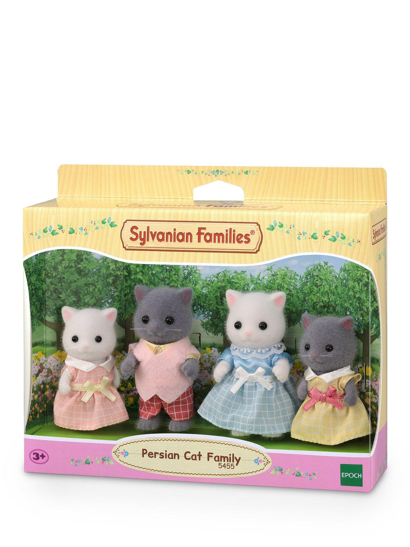 Sylvanian Families Persian Cat Family toy set, imported from the UK