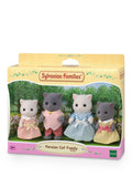 Sylvanian Families Persian Cat Family toy set, imported from the UK