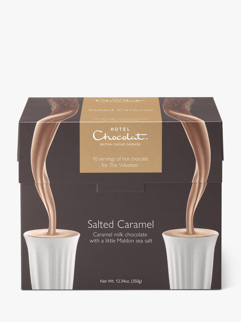 Hotel Chocolat salted caramel hot chocolate sachets 350g, UK version