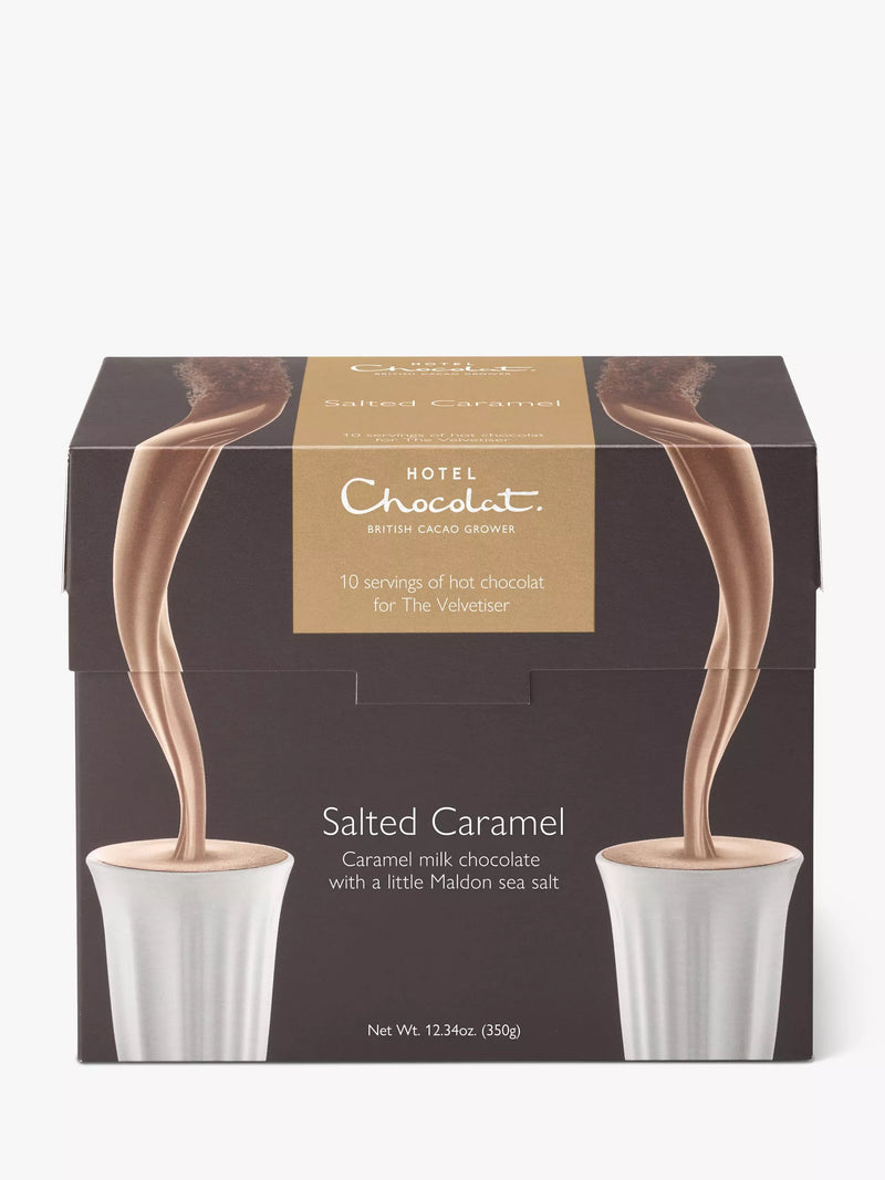 Hotel Chocolat salted caramel hot chocolate sachets 350g, UK version