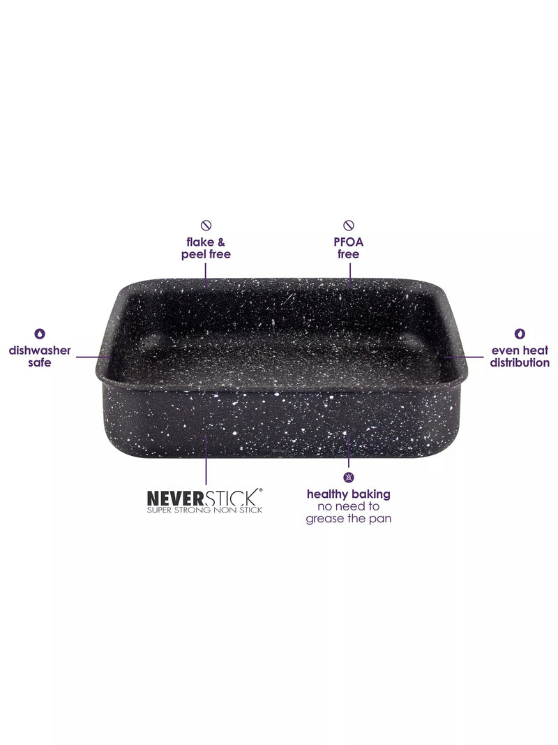 Eaziglide Neverstick non-stick square brownie tin 20cm, imported from the UK