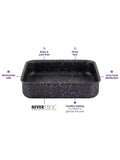 Eaziglide Neverstick non-stick square brownie tin 20cm, imported from the UK