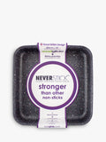 Eaziglide Neverstick non-stick square brownie tin 20cm, imported from the UK