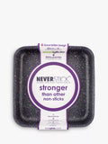 Eaziglide Neverstick non-stick square brownie tin 20cm, imported from the UK