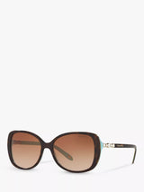 John Lewis Tiffany & Co TF4121B Women's Rectangular Sunglasses 55mm- Buy online at McGrocer