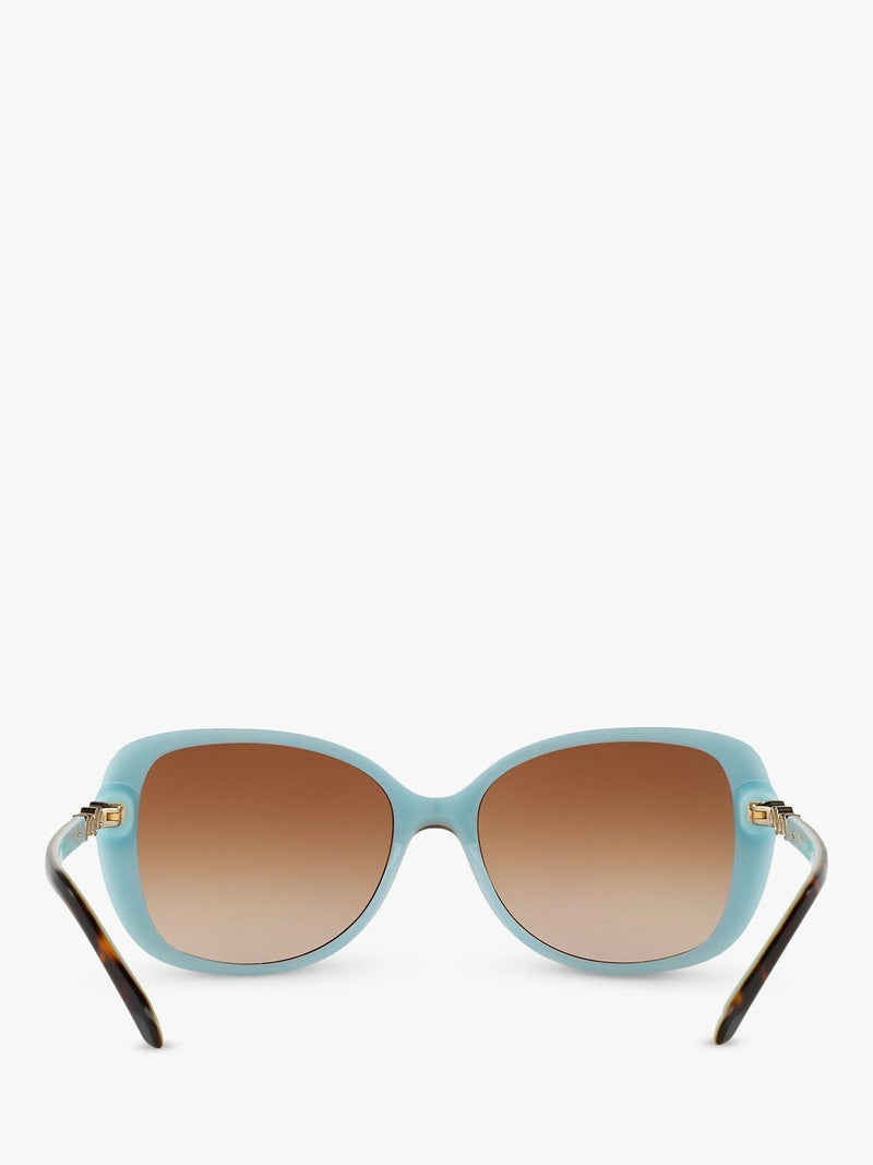 Tiffany & Co rectangular brown sunglasses 55mm, imported from the UK