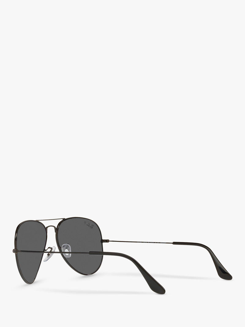 Ray-Ban aviator sunglasses polarised black grey 58mm, imported from the UK