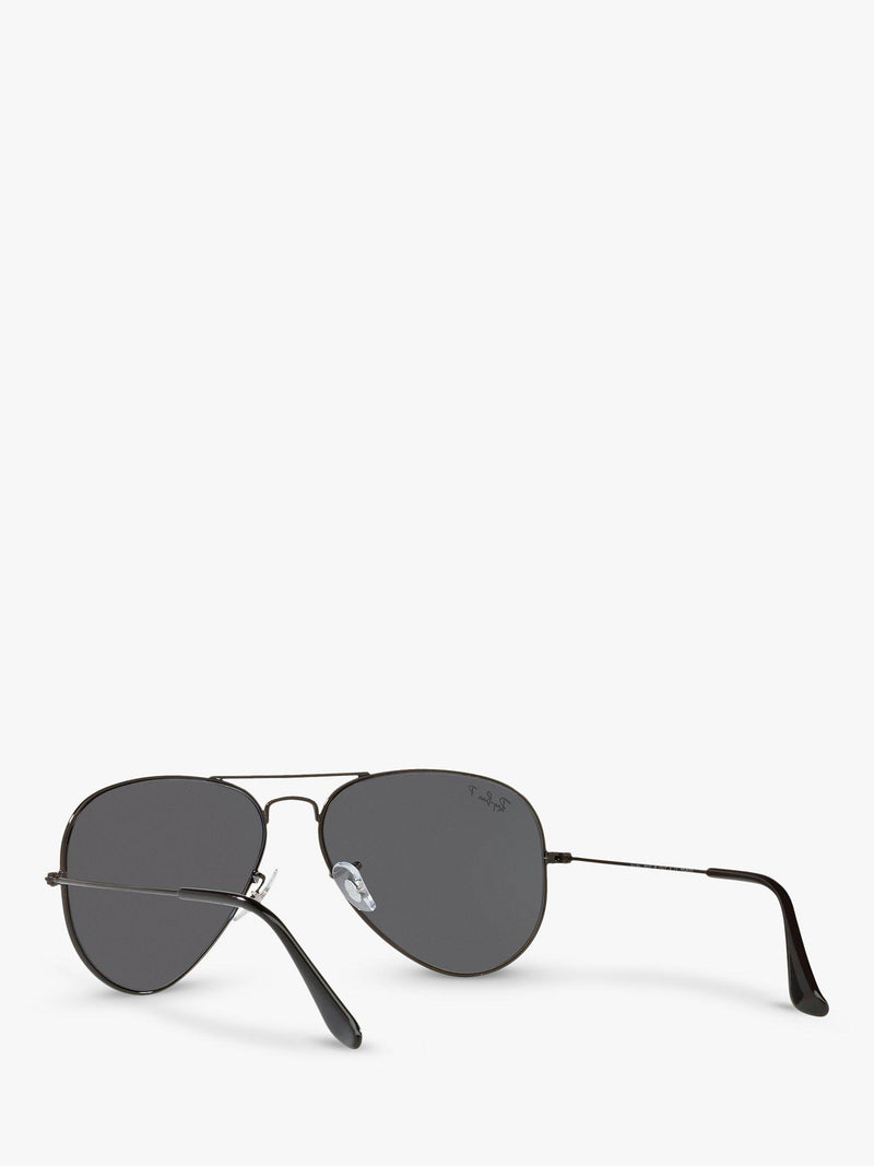 Ray-Ban aviator sunglasses polarised black grey 58mm, imported from the UK