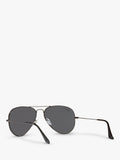 Ray-Ban aviator sunglasses polarised black grey 58mm, imported from the UK