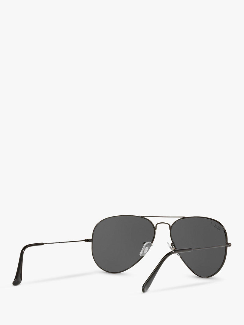 Ray-Ban aviator sunglasses polarised black grey 58mm, imported from the UK