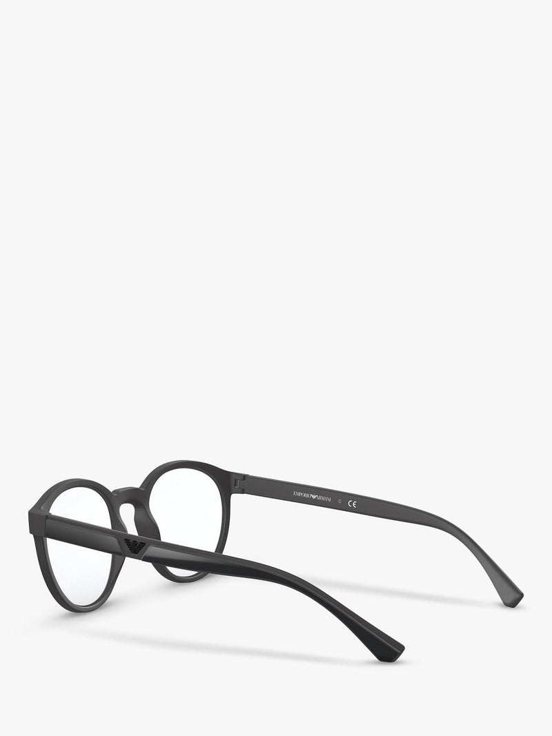 Emporio Armani oval sunglasses black frame 52mm, imported from the UK