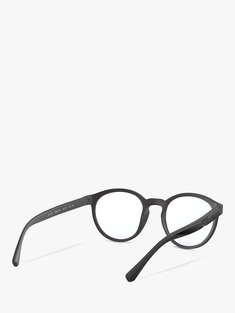Emporio Armani oval sunglasses black frame 52mm, imported from the UK