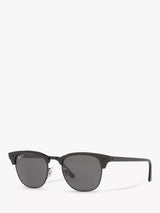 John Lewis Ray-Ban RB3016 Unisex Polarised Clubmaster Sunglasses Black/Grey- Buy online at McGrocer
