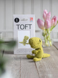 TOFT Mini Gregor T-Rex crochet kit, small toy (British brand)
