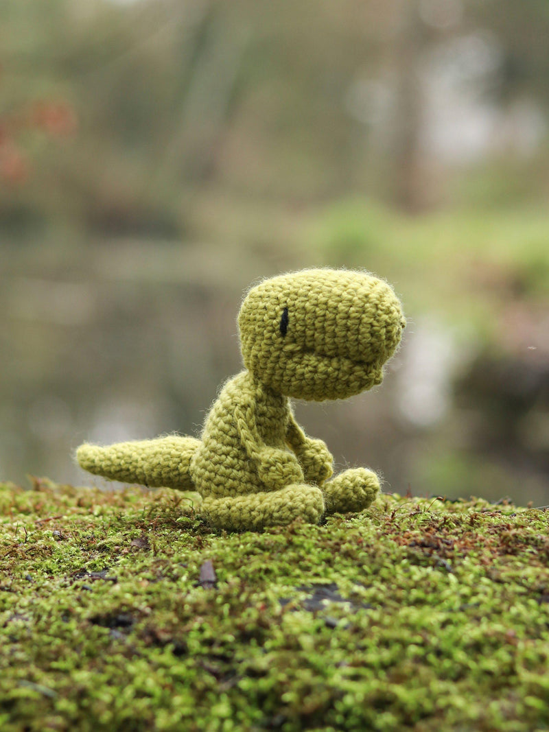 TOFT Mini Gregor T-Rex crochet kit, small toy (British brand)