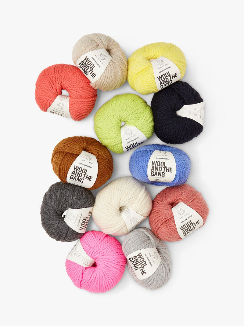 Wool And The Gang Alpachino Merino chunky yarn 100g, UK version
