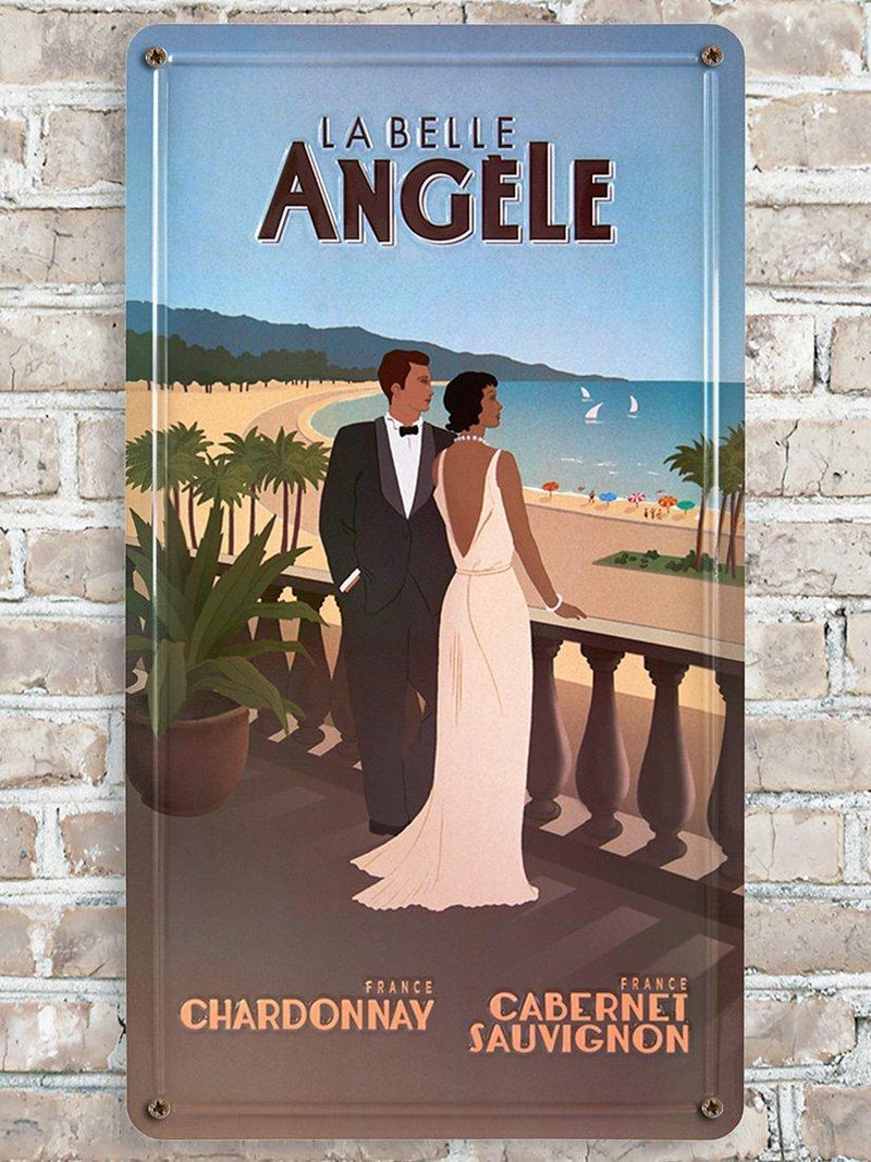 La Belle Angèle wine duo with Chardonnay and Cabernet Sauvignon 2x 75cl, UK version