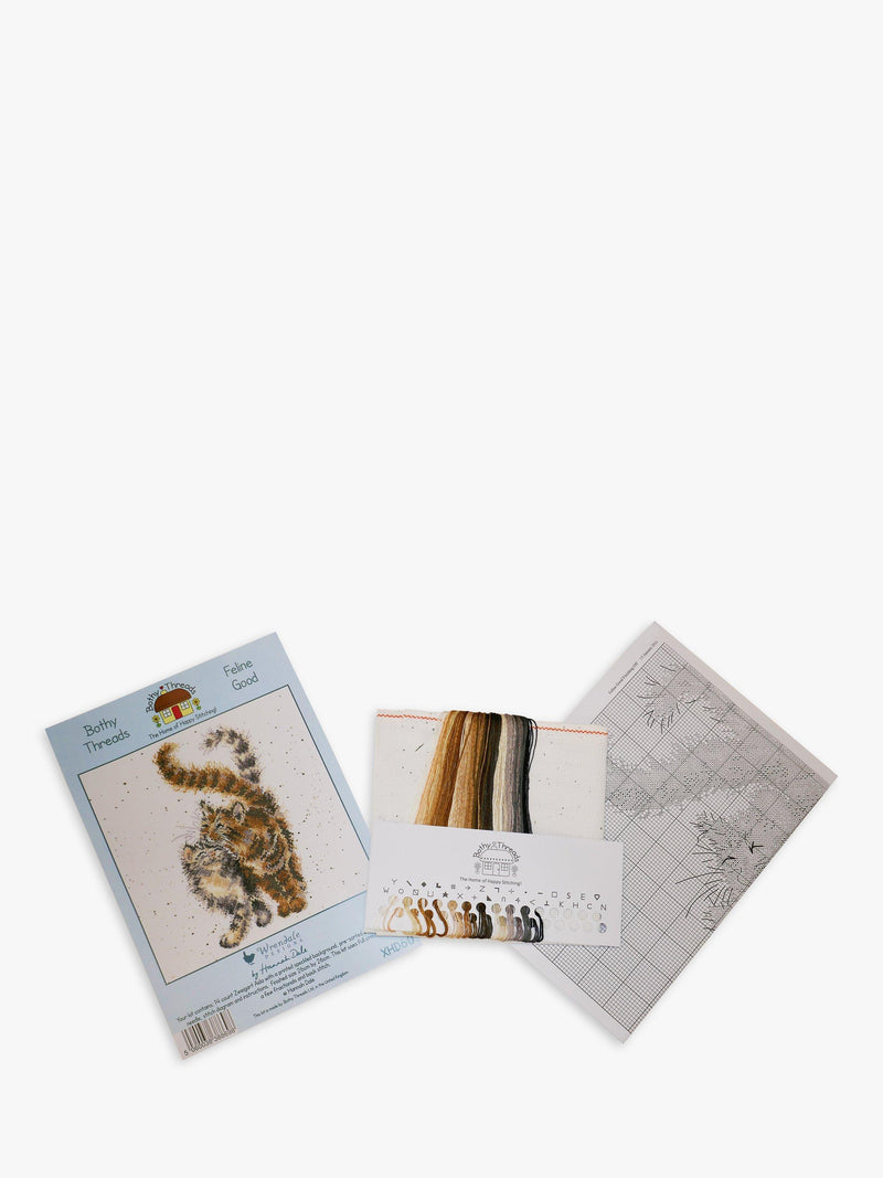 Bothy Threads Feline Good cross stitch kit 26cm, UK version