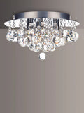 Där Pluto flush crystal ceiling light 29cm, imported from the UK
