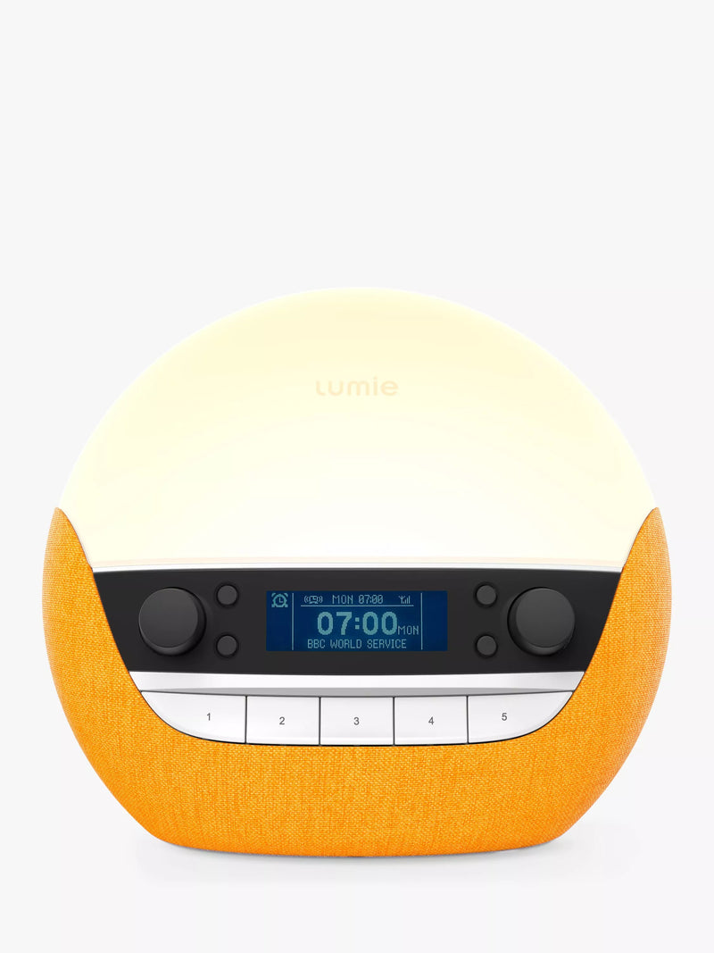 Lumie Bodyclock Luxe 750DAB Wake up to Daylight Table Lamp - Turmeric