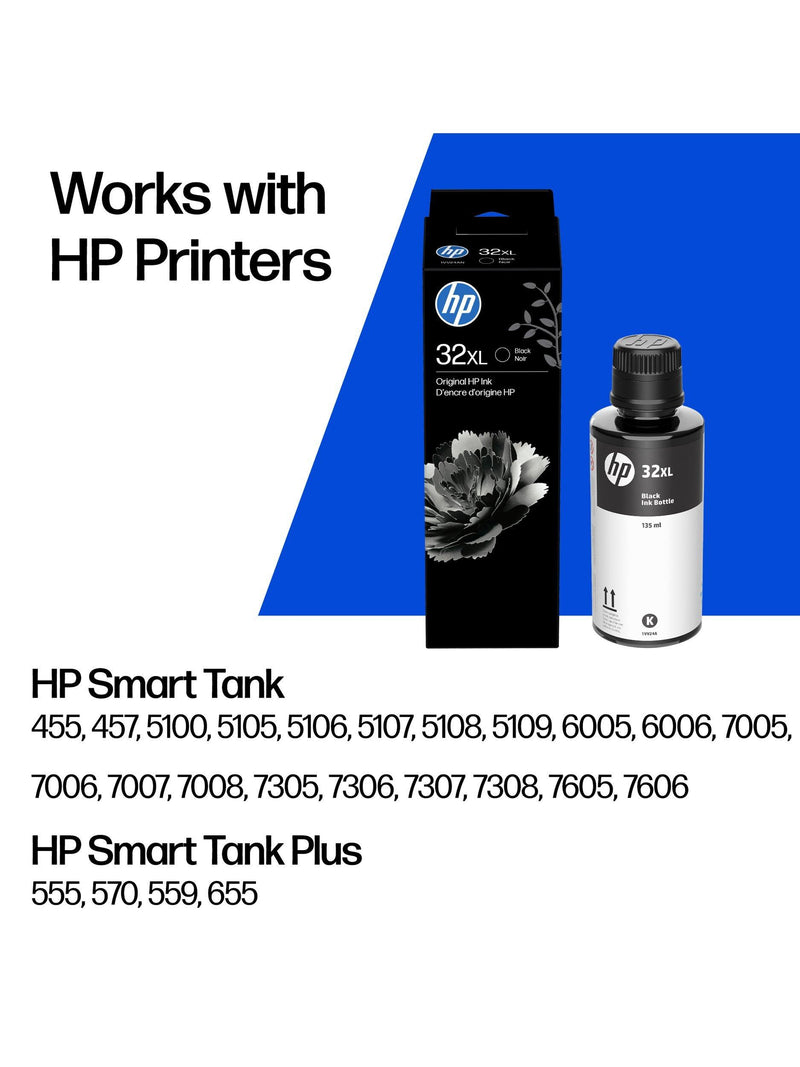 HP 32XL original black ink bottle 135ml (British brand)