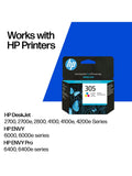 HP 305 Tri-Colour original ink cartridge, UK version
