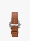 Skagen Signatur men's leather strap watch 40mm, imported from the UK
