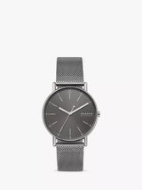 John Lewis Skagen Men's Signatur Mesh Bracelet Strap Watch- Buy online at McGrocer