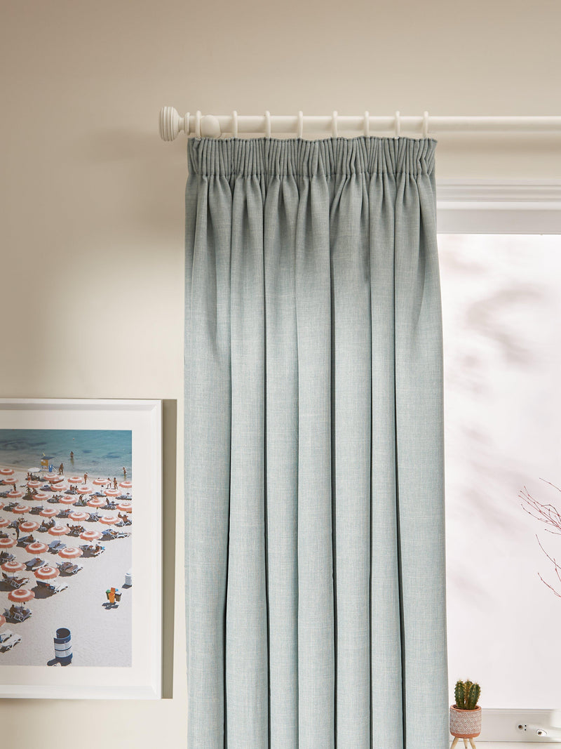 John Lewis blackout lined pencil pleat curtains, 274cm drop, imported from the UK