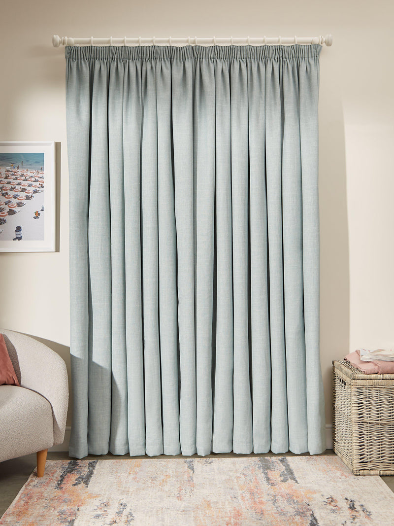 John Lewis blackout lined pencil pleat curtains, 274cm drop, imported from the UK