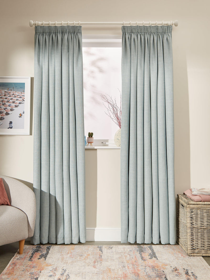 John Lewis blackout lined pencil pleat curtains, 274cm drop, imported from the UK