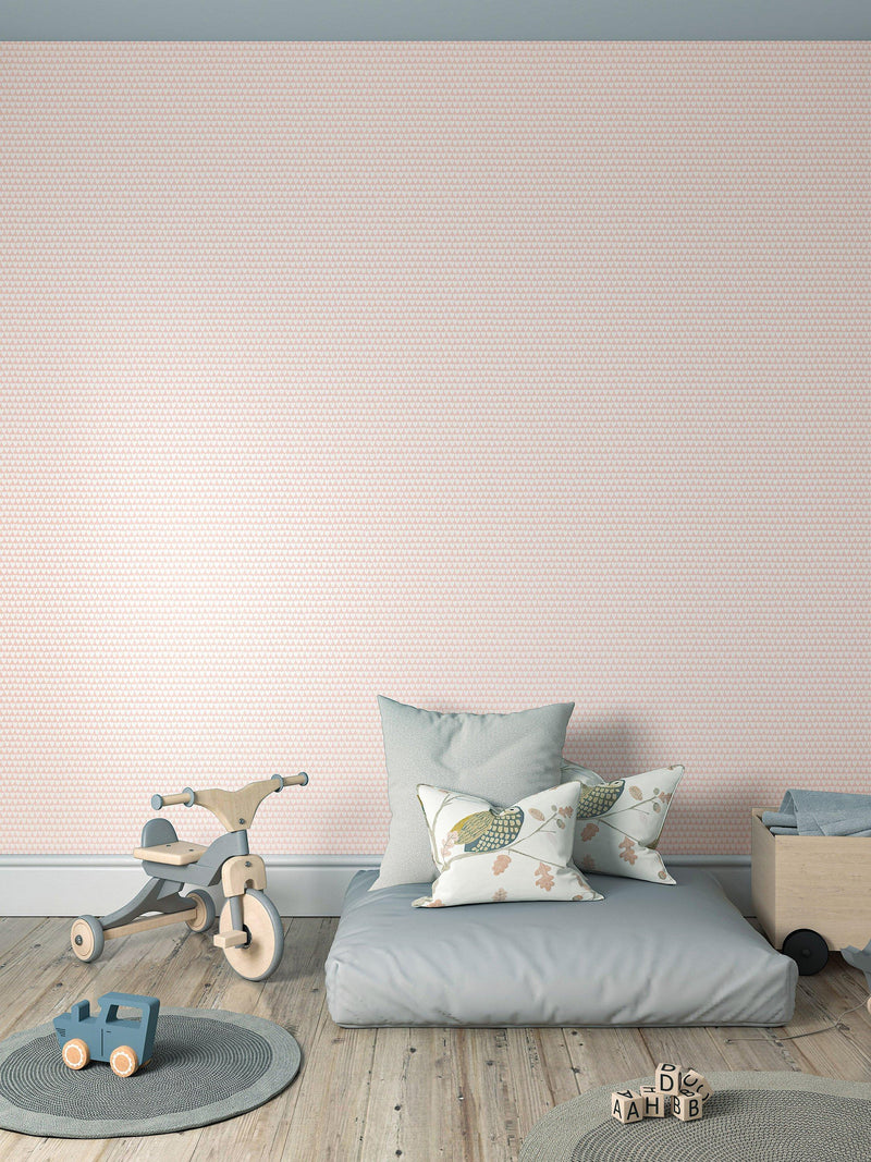 Harlequin Little Hearts wallpaper featuring delicate hand-drawn hearts, UK version