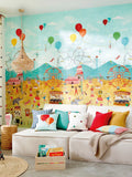 Harlequin circus themed wallpaper panel, UK version