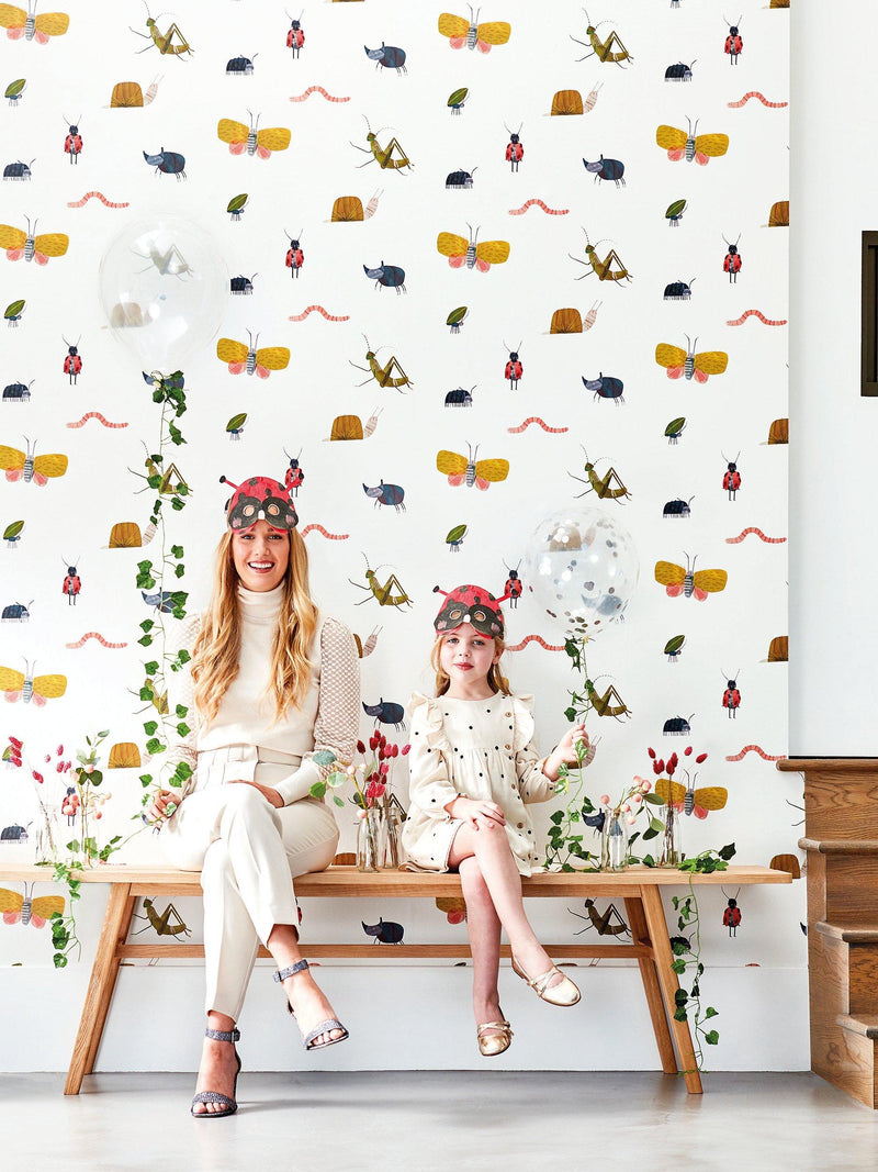 Harlequin Garden Friends insect wallpaper, UK version