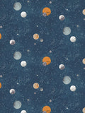 Harlequin space-themed wallpaper with planets and stars, UK version